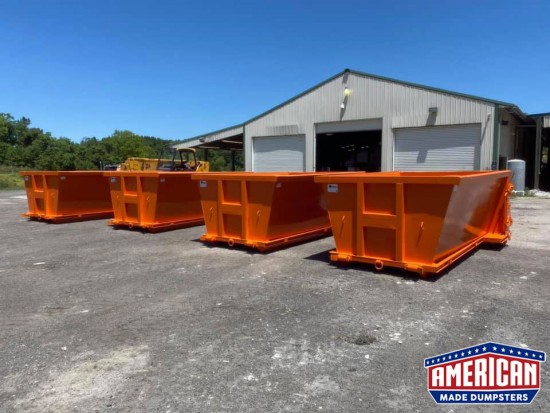 Slant Wall Style Dumpsters - American Made Dumpsters