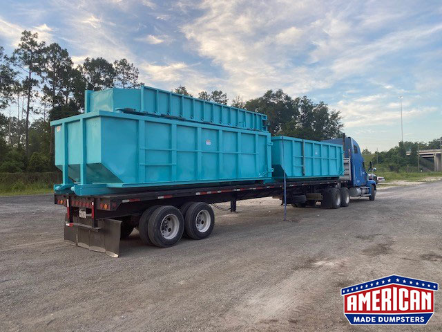 30 Yard Straight Wall Cable Dumpsters - American Made Dumpsters