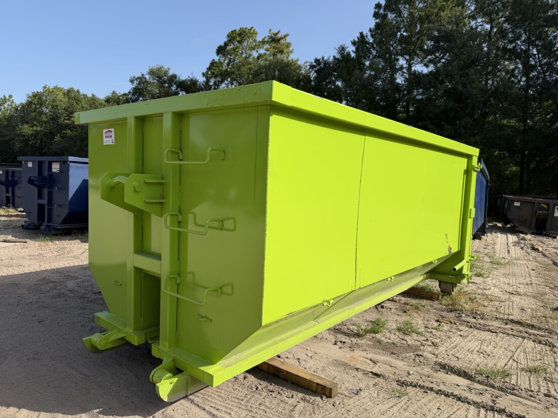 Keywords: 54in hook lift dumpster, 20 yard cable lift container, 14ft roll-off dumpster, American made waste solutions.