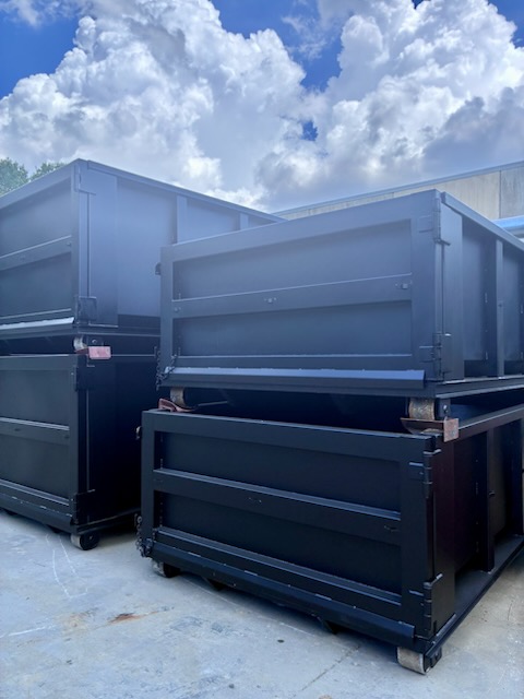 Dumpster door hinges
