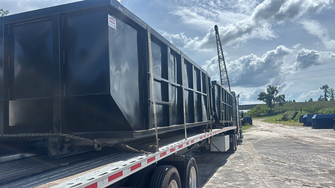 30-yard rectangular roll-off containers
