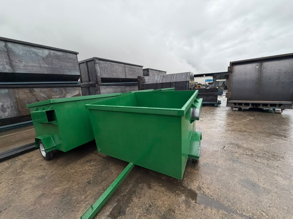 What does a Towable Dumpster Look Like 
